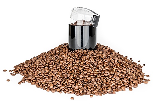 咖啡研磨机,堆,咖啡豆,隔绝
