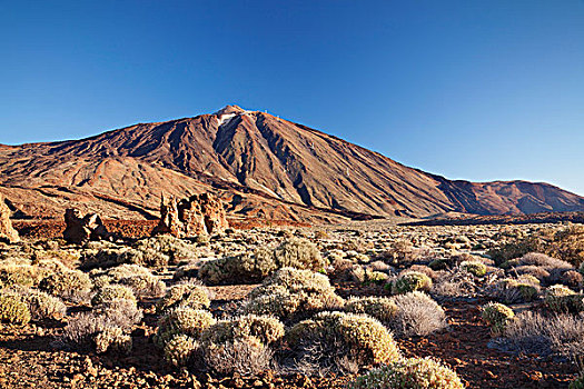 泰德峰,火山口,泰德国家公园,世界遗产,特内里费岛,加纳利群岛,西班牙,欧洲