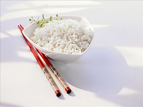 碗,米饭,筷子