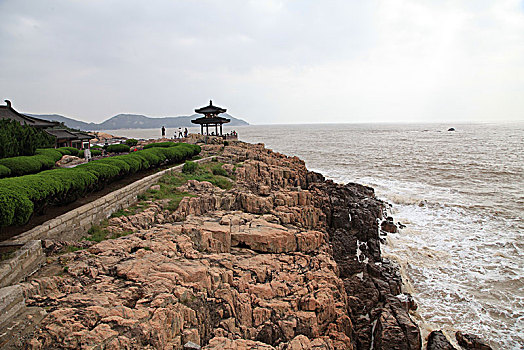 浙江普陀山,绿水青山