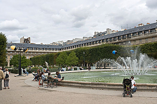 喷泉,巴黎,法国,欧洲