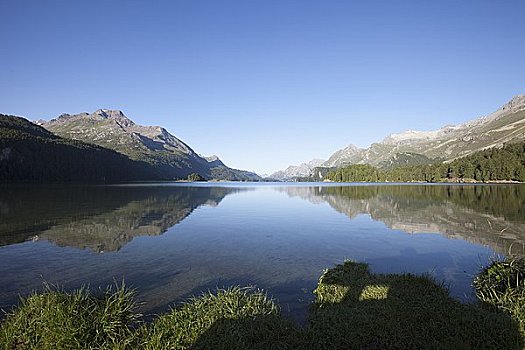 湖,围绕,阿尔卑斯山