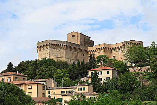 城堡,沃尔泰拉,托斯卡纳,意大利,欧洲