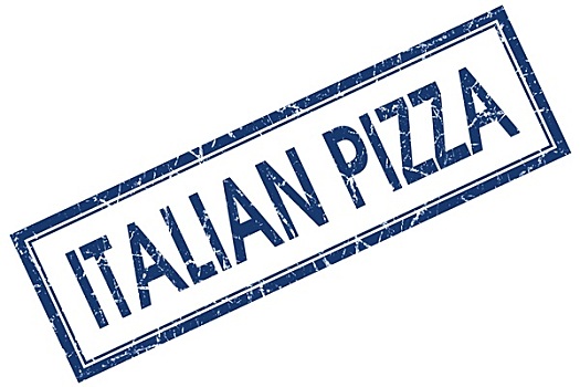 意大利,比萨饼,蓝色,广场,脏,图章,隔绝,白色背景,背景