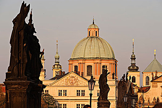 教会,圣徒,教堂,布拉格,捷克共和国