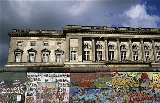 柏林墙,墙壁,背影,德国州议会,普鲁士,议会,今日,众议院,德国,欧洲