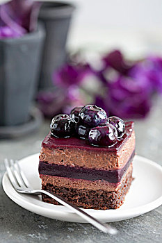 蓝莓,奶油蛋糕