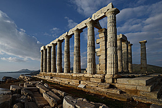 海神殿,苏尼安岬,爱琴海,卫城,雅典,希腊