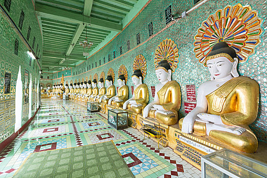 佛像,塔,传说,靠近,曼德勒,缅甸,亚洲