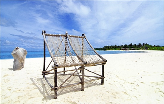 椅子,海滩