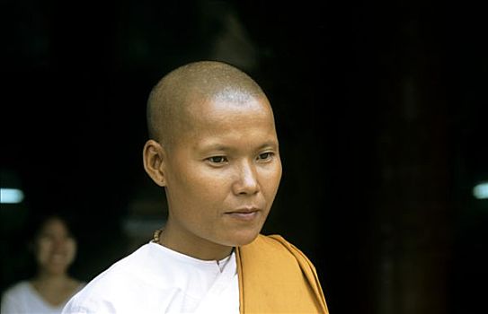 女僧侣,缅甸,亚洲