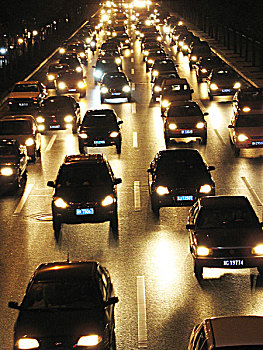 北京交通晚高峰车流