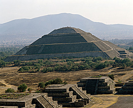 古遗址,金字塔,太阳金字塔,特奥蒂瓦坎,墨西哥