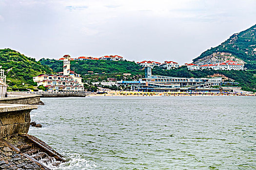 连岛景区大沙湾全景