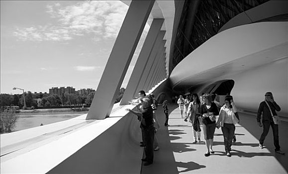 萨拉戈萨桥亭,白天,桥,亭子,萨拉戈萨,2008世博会