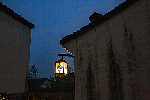 灯笼,灯,夜色,古建筑
