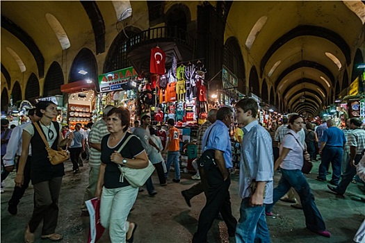 人,购物,大巴扎,伊斯坦布尔,土耳其