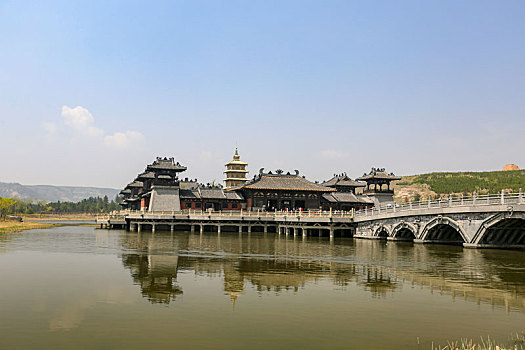 山西大同云冈石窟灵岩寺