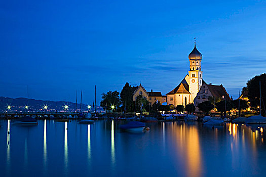 巴洛克式教堂,康士坦茨湖,巴伐利亚,德国,欧洲