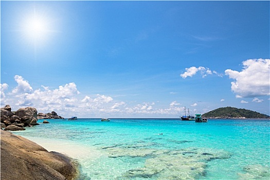 漂亮,海滩,苏梅岛,西米兰,泰国