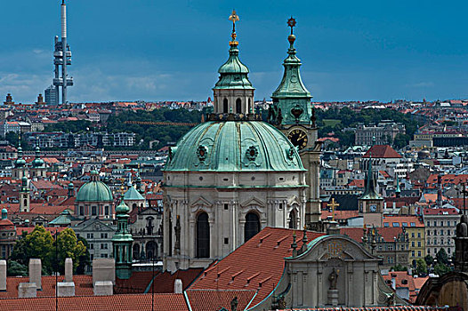 风景,布拉格,大教堂,波希米亚,捷克共和国,欧洲