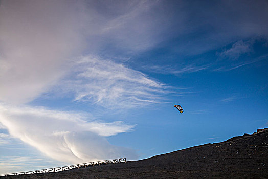 葡萄牙,亚速尔群岛,法亚尔,岛屿,火山爆发,场所,滑翔伞
