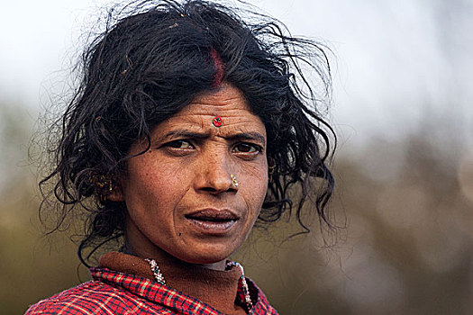 尼泊尔人,农民,头像,尼泊尔,亚洲