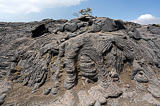 室外,一个,荒芜,小路,基拉韦厄火山,夏威夷火山国家公园,夏威夷大岛,夏威夷,美国