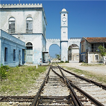 火车站,马坦萨斯,省,古巴