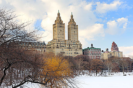 纽约,曼哈顿,中央公园,冬天