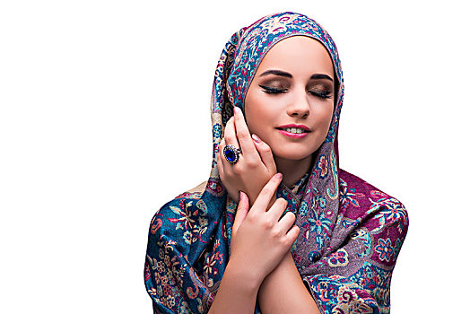 女人,传统,穆斯林,遮盖