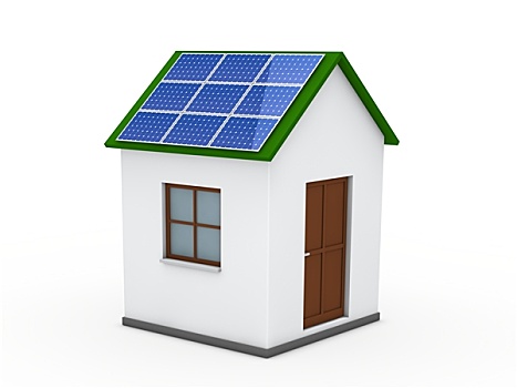 房子,太阳能,绿色
