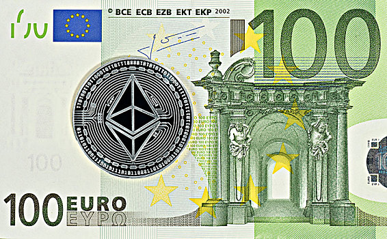 象征,数码,货币,银,硬币,100欧元