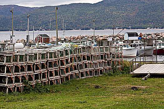 龙虾艇,陷阱,布雷顿角,新斯科舍省,加拿大