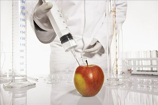 化学家,注射,物质,苹果
