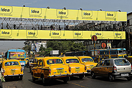 印度,西孟加拉,加尔各答,出租车