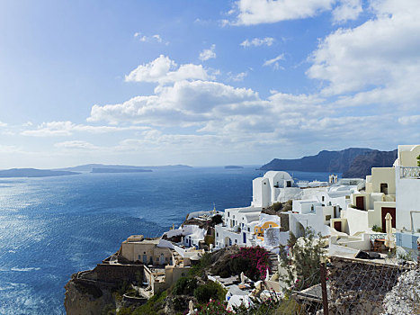 爱琴海,风景,火山,自然,希腊,锡拉岛