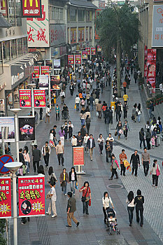 深圳华强北和东门的商业街