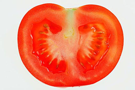 西红柿,切,一半