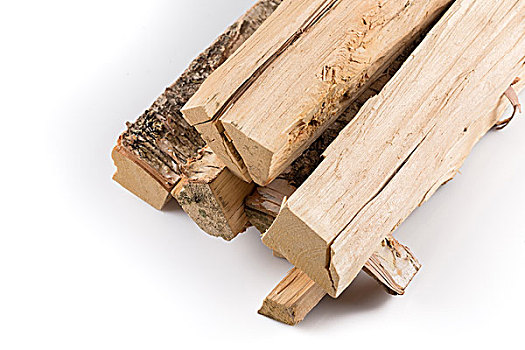 一堆,切削,原木,木柴