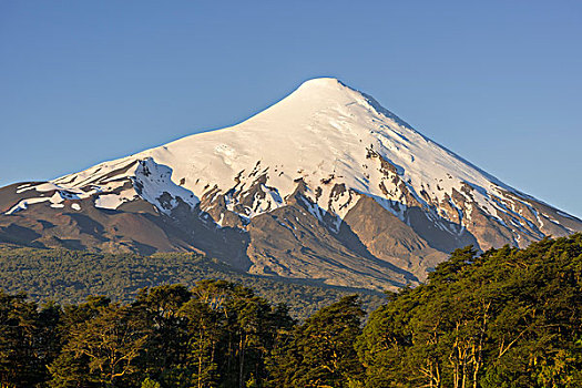 火山,波多黎各,拉各斯,区域,智利,南美