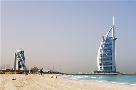 海滩,帆船酒店,迪拜,团结,阿拉伯