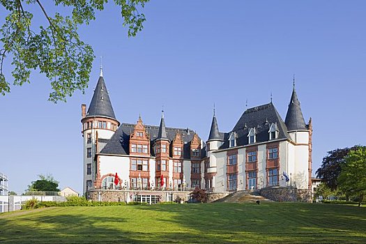 户外,城堡,梅克伦堡州,德国