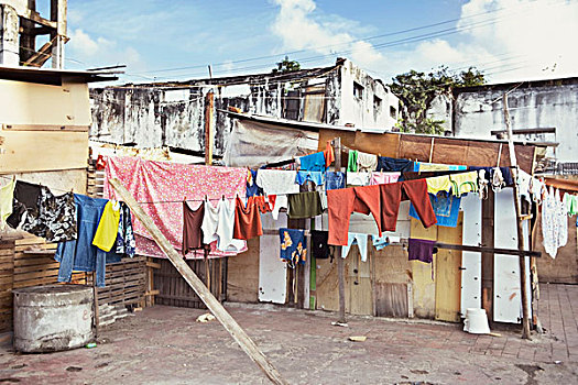 晾衣服,小屋,萨尔瓦多,巴西