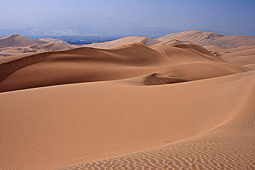 沙丘,沙漠,帕拉加斯,秘鲁,南美