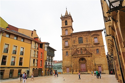教堂,中心,奥维耶多,阿斯图里亚斯,西班牙