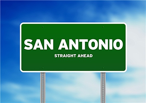 圣安东尼奥,德克萨斯,公路,标识