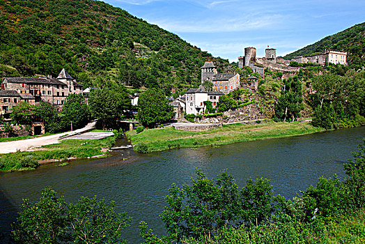 法国,阿韦龙省,城堡,漂亮,乡村,塔恩河谷