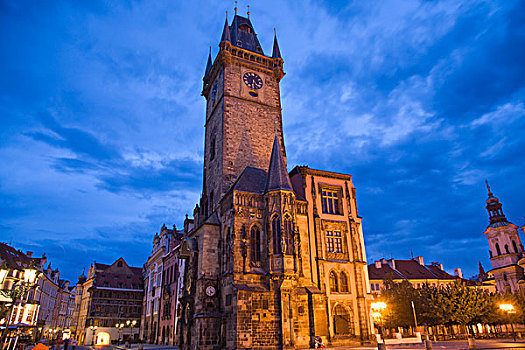 老市政厅,天文钟,历史,中心,世界自然文化遗产,首都,捷克共和国,东欧