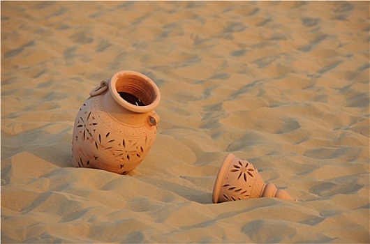 阿拉伯,容器,沙子